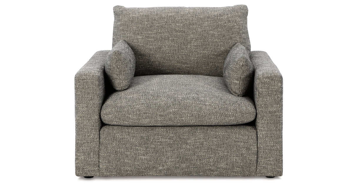 Dramatic Granite Sofa, Loveseat, Chair and Ottoman from Ashley - Luna Furniture