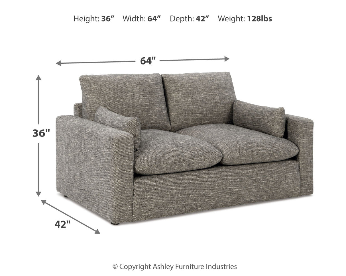 Dramatic Granite Sofa, Loveseat, Oversized Chair and Ottoman from Ashley Furniture - Luna Furniture