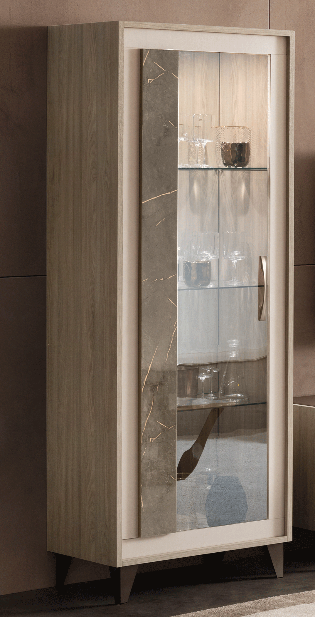 Arredo Ambra 1 Door Vitrine from ESF Furniture - Luna Furniture