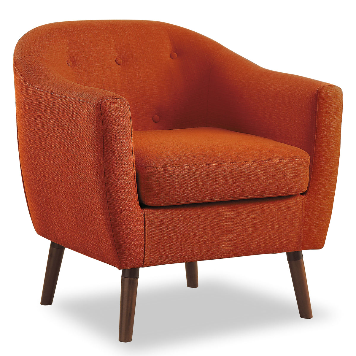 Lucille Orange Accent Chair from Homelegance - Luna Furniture