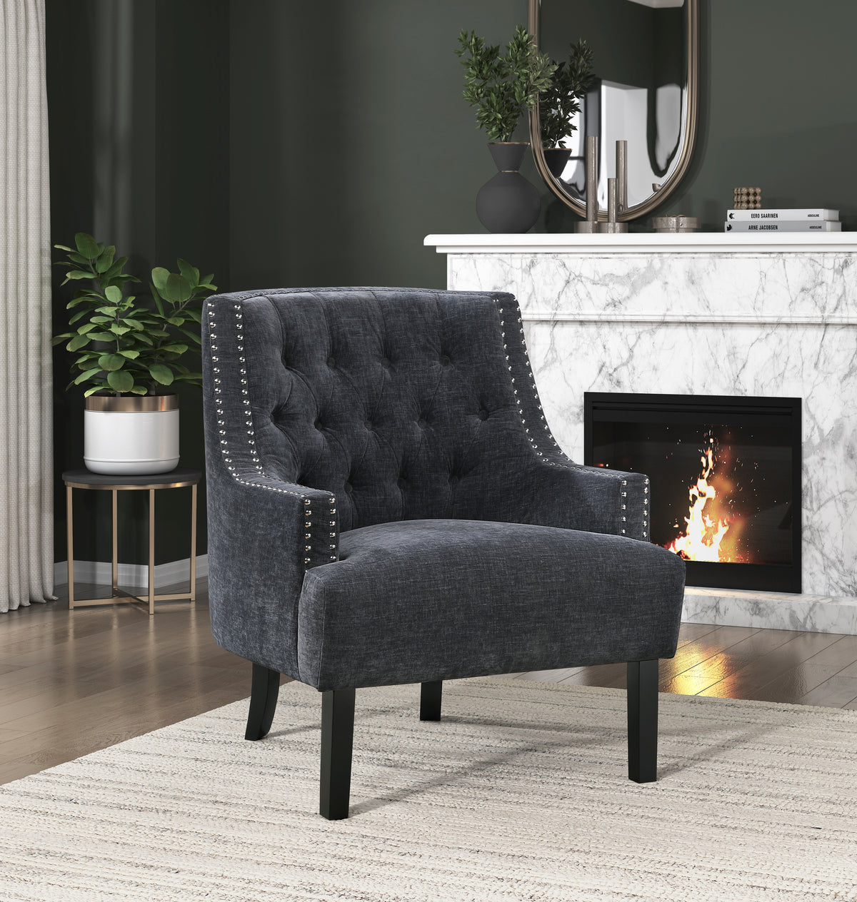 Charisma Black Accent Chair from Homelegance - Luna Furniture