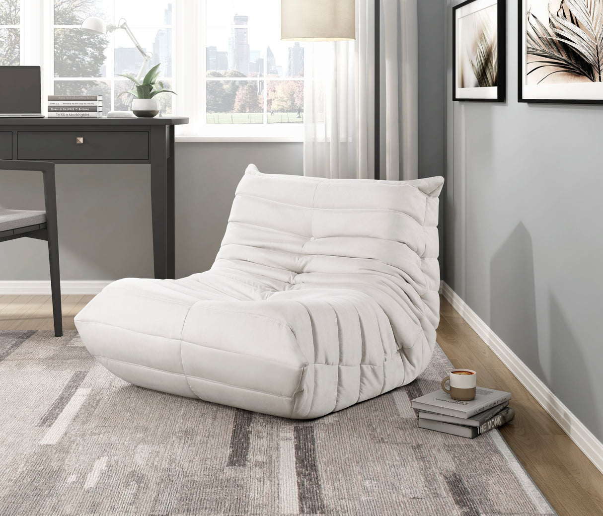 Seven Beige Accent Chair from Homelegance - Luna Furniture