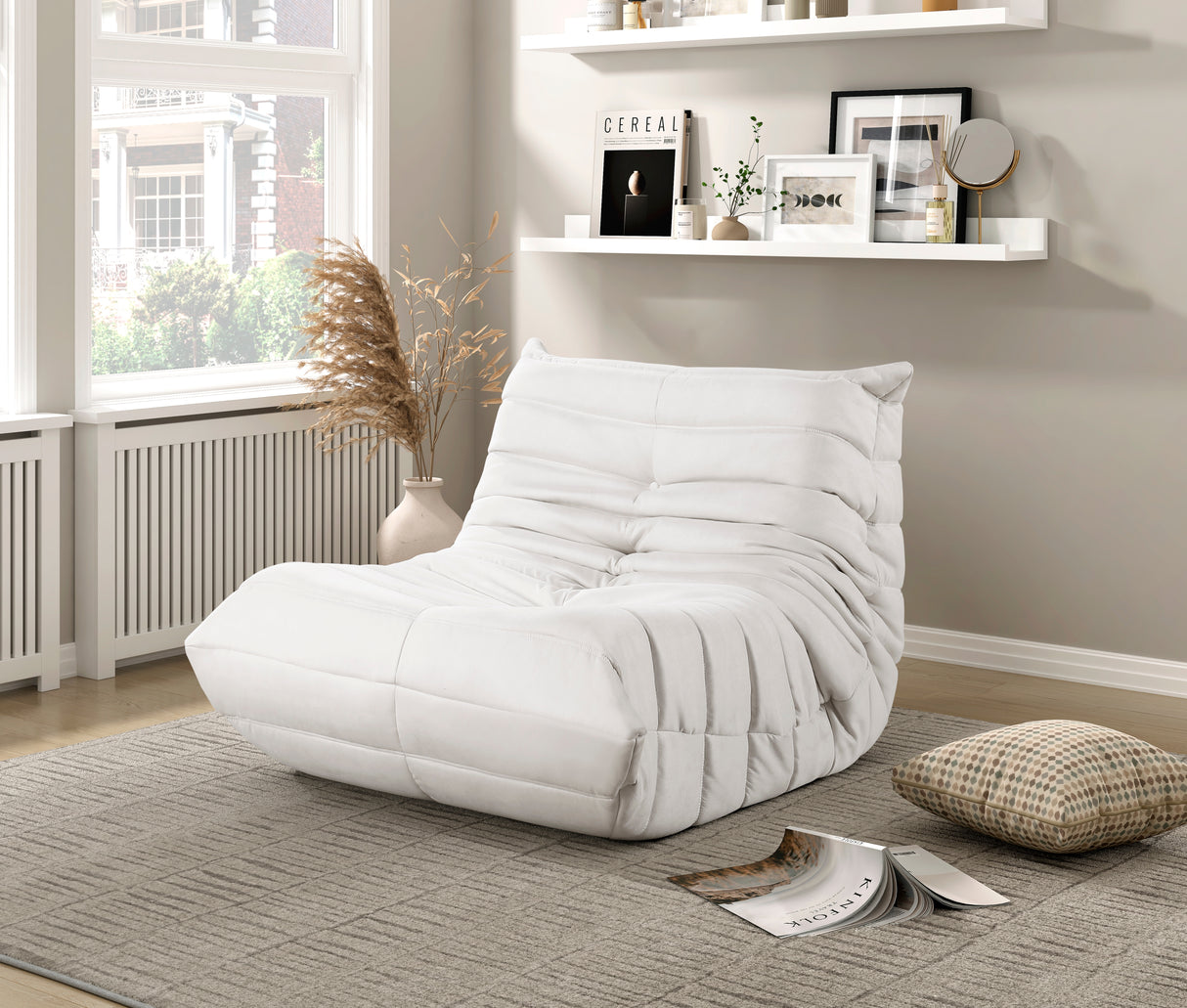 Seven Beige Accent Chair from Homelegance - Luna Furniture