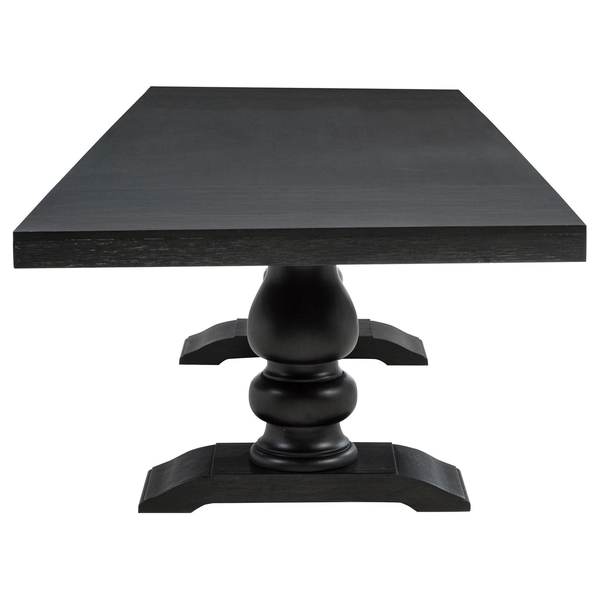 Phelps Distressed Noir/Tobacco Rectangular Dining Set from Coaster - Luna Furniture