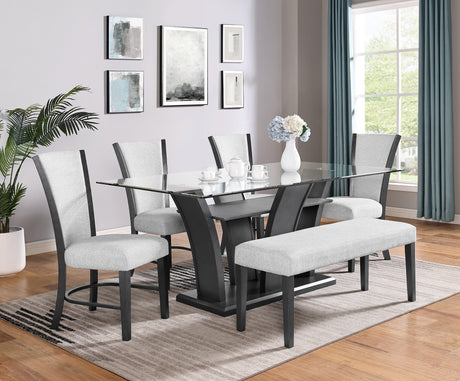 Camelia Dove Gray Dining Chair, Set of 2