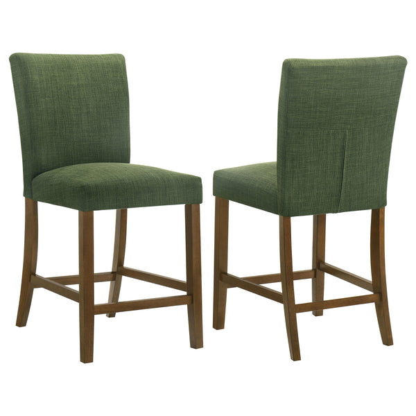 Paxton Green Upholstered Counter Height Dining Chair, Set of 2