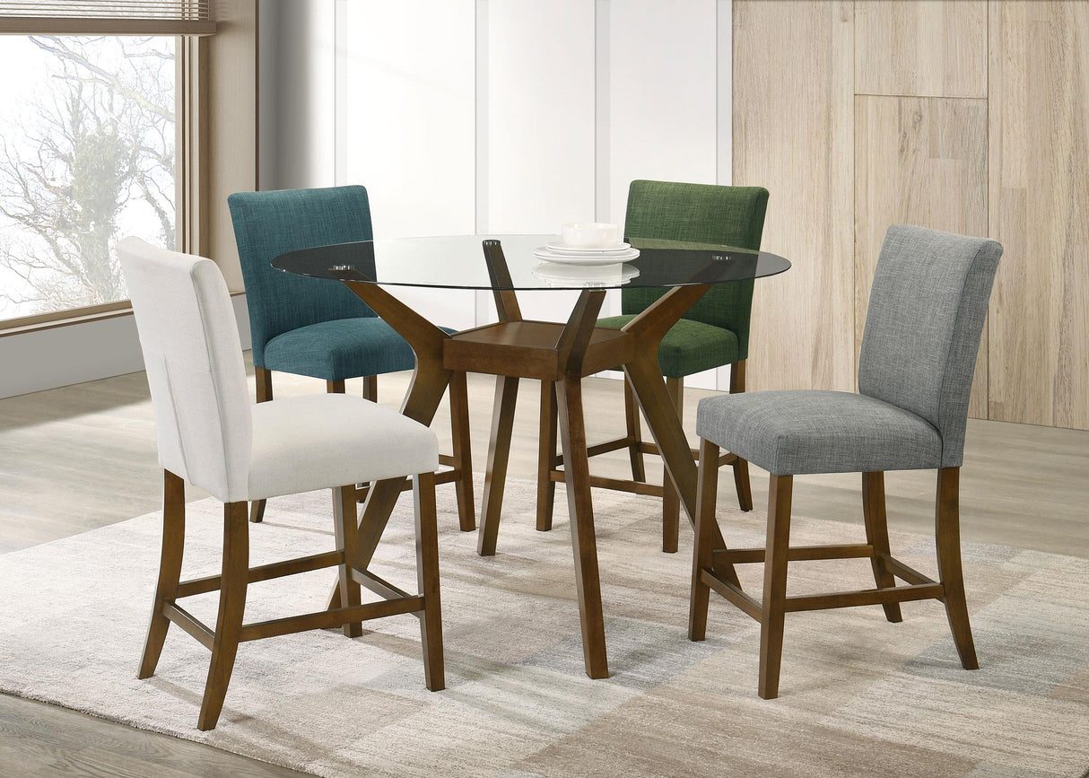 Paxton Green Upholstered Counter Height Dining Chair, Set of 2 from Coaster - Luna Furniture