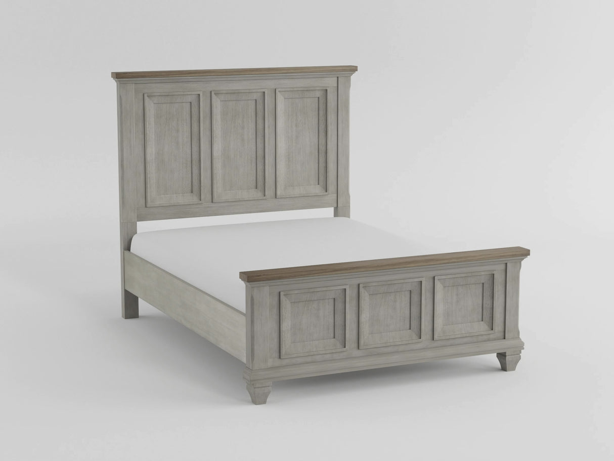 Renton Antique Gray/Brown Queen Bed from Homelegance - Luna Furniture