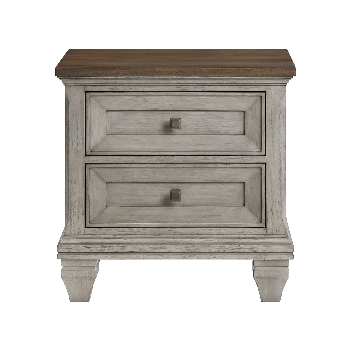 Renton Antique Gray/Brown Queen Bed from Homelegance - Luna Furniture