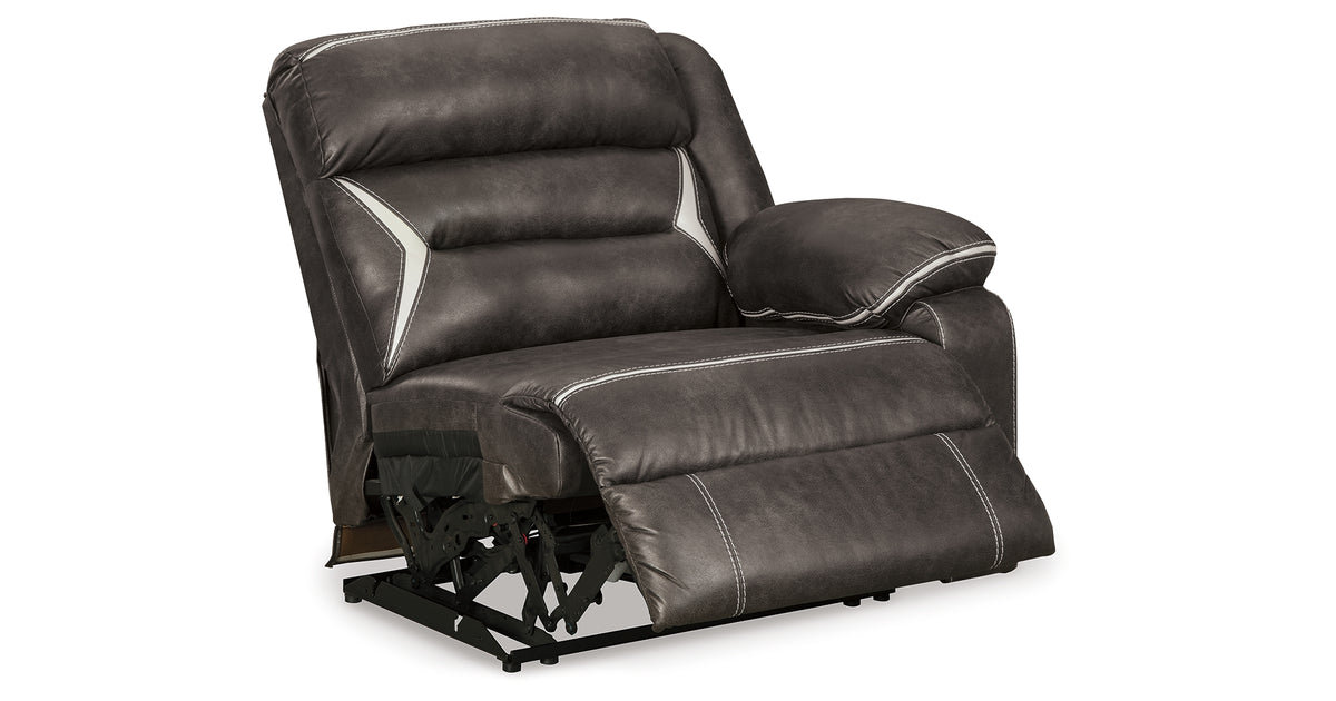 Kincord Midnight 2-Piece Power Reclining Sectional Loveseat from Ashley - Luna Furniture