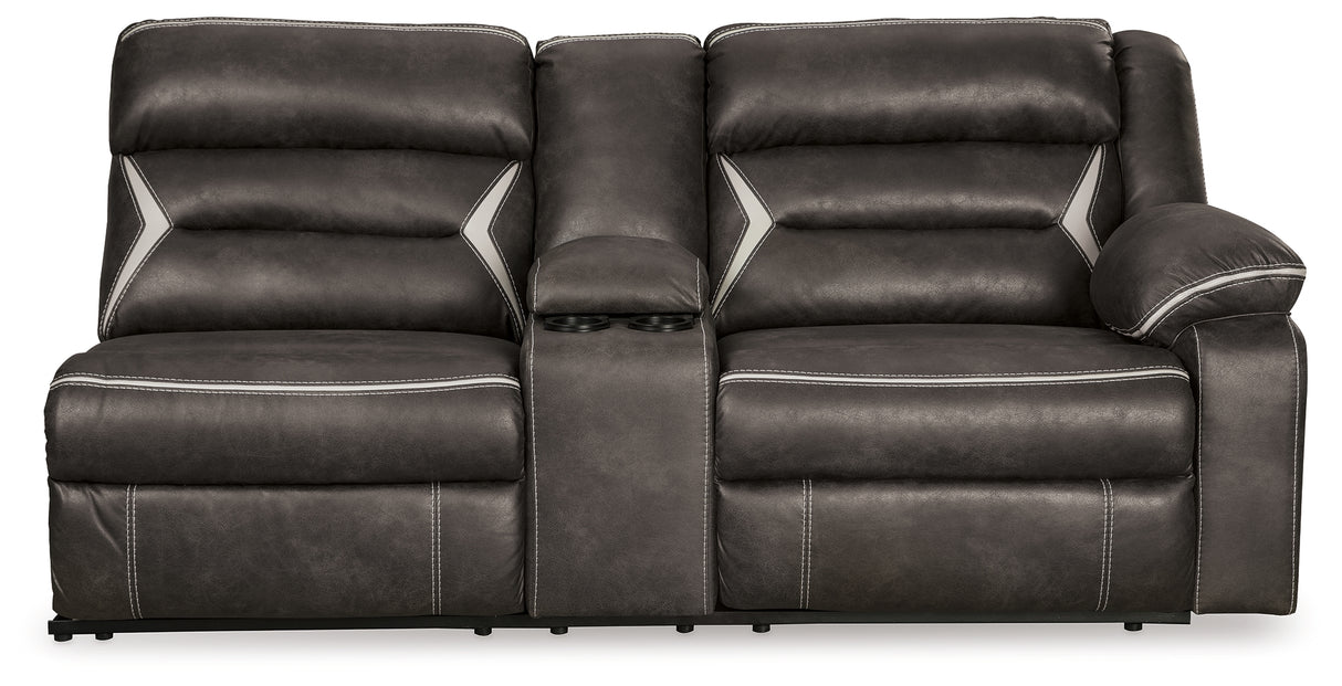 Kincord Midnight Right-Arm Facing Power Reclining Sofa with Console from Ashley - Luna Furniture