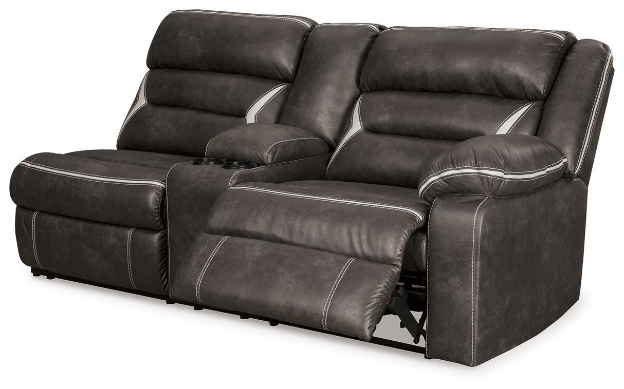 Kincord Midnight 3-Piece Power Reclining Sectional from Ashley - Luna Furniture