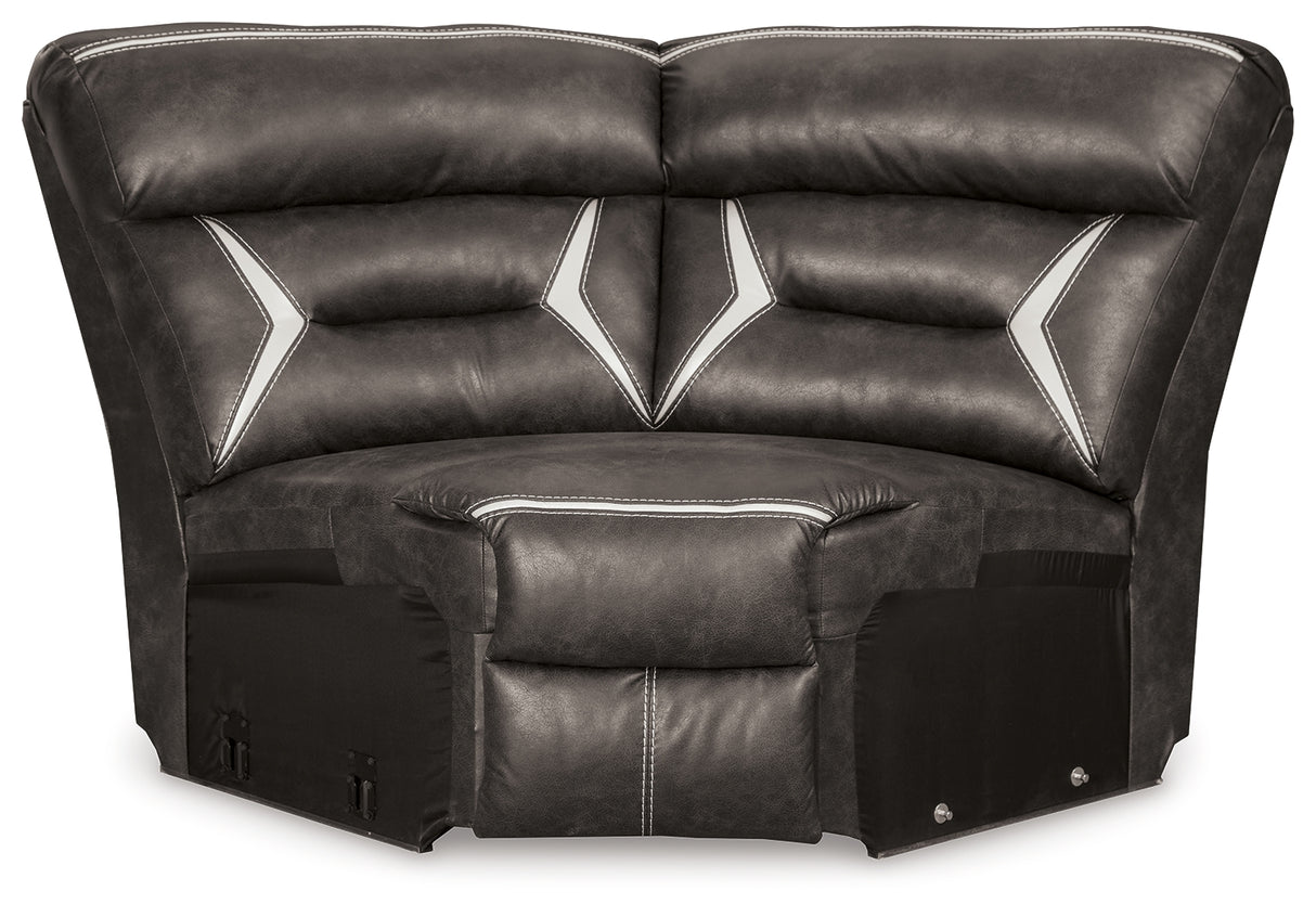 Kincord Midnight 3-Piece Power Reclining Sectional from Ashley - Luna Furniture