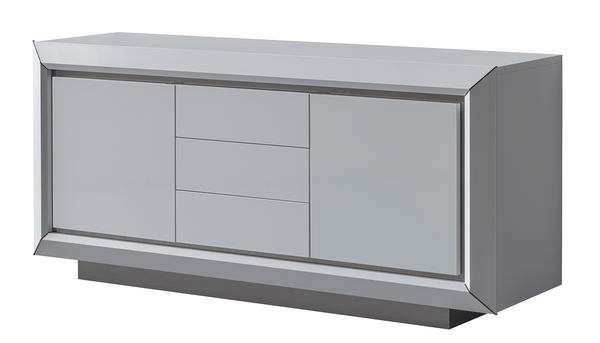 Elite White 3 Door Buffet