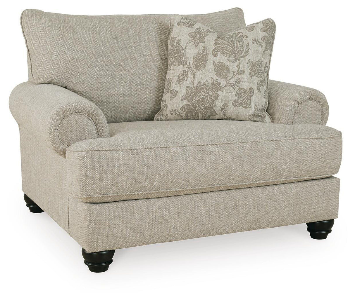 Asanti Fog Oversized Chair and Ottoman from Ashley Furniture - Luna Furniture