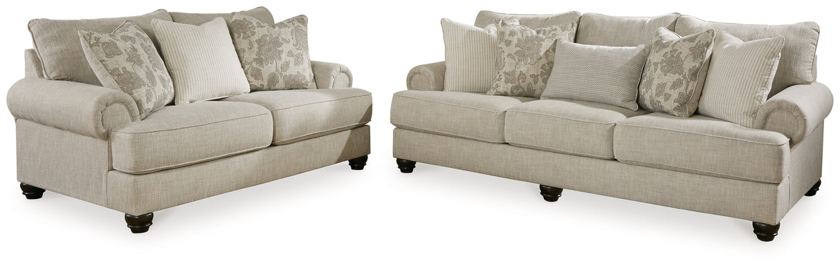 Asanti Fog Sofa and Loveseat from Ashley - Luna Furniture