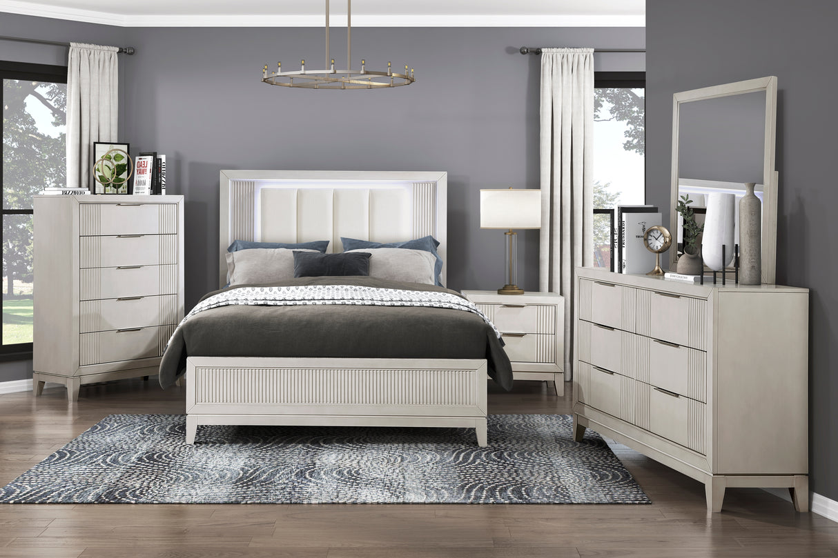 Cornwall Antique White California King Bed from Homelegance - Luna Furniture