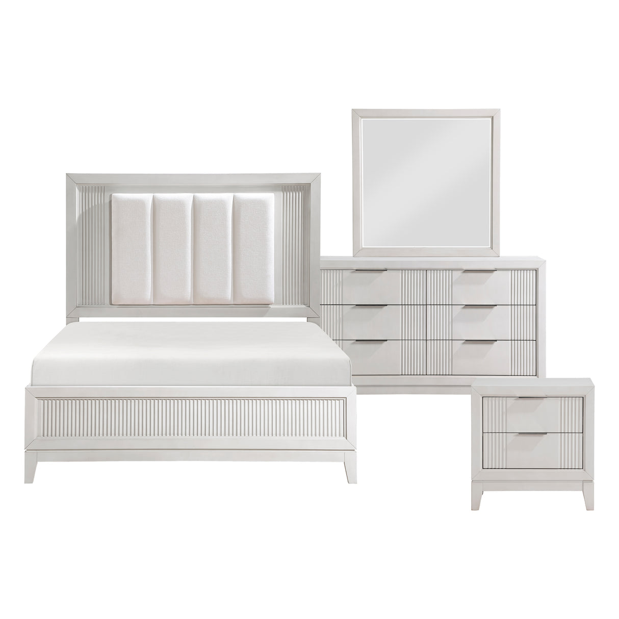 Cornwall Antique White Queen Bed from Homelegance - Luna Furniture