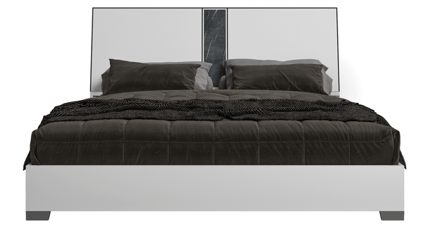 Bianca White Marble King Bed