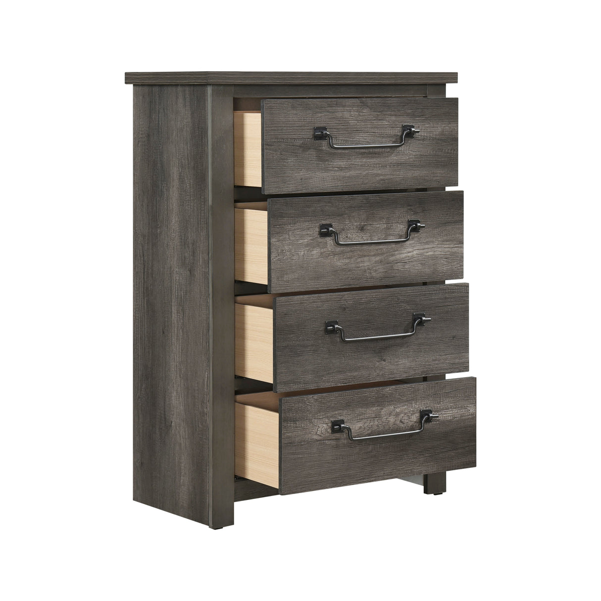 Lenior Gray 5pc Bedroom Set (QB+NS+DR+MR+CH) from Homelegance - Luna Furniture