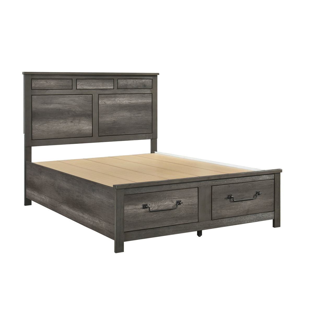 Lenior Gray 5pc Bedroom Set (QB+NS+DR+MR+CH) from Homelegance - Luna Furniture
