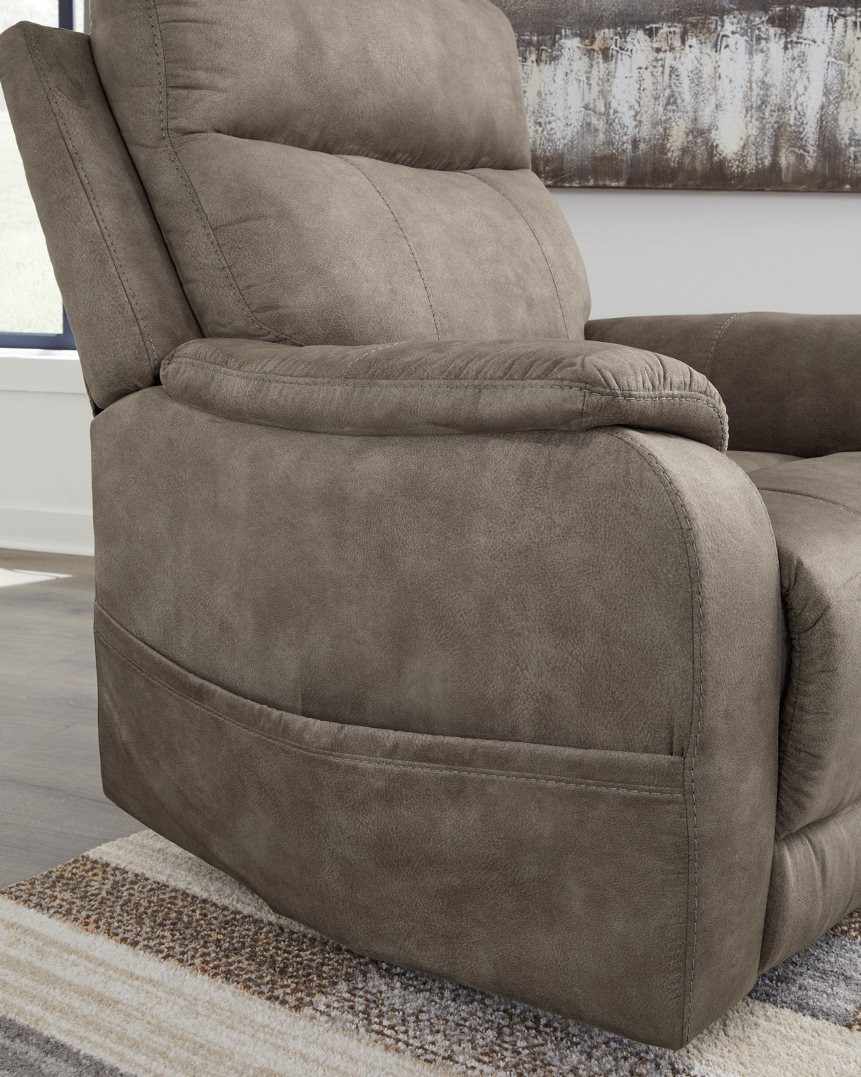 Crestmeade Fossil Power Lift Recliner from Ashley Furniture - Luna Furniture