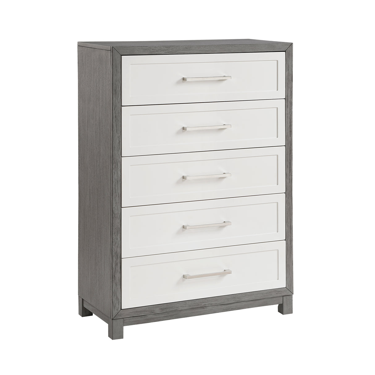 Rowan Ivory/Gray 5pc Set (QB+NS+DR+MR+CH) from Homelegance - Luna Furniture