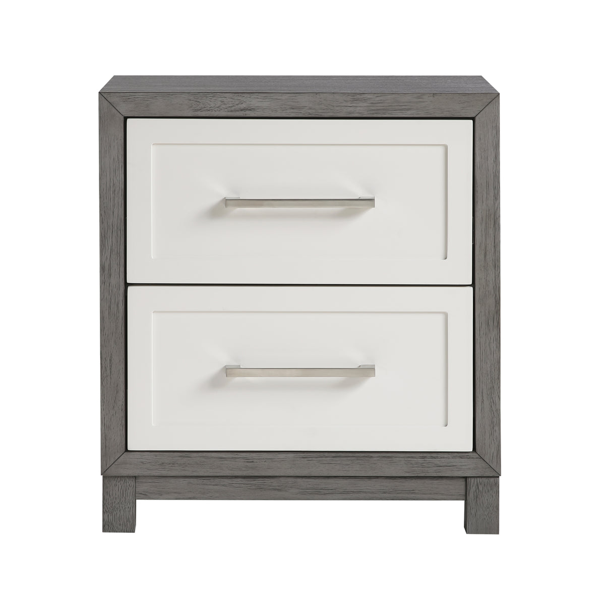 Rowan Ivory/Gray Queen Storage Platform Bed from Homelegance - Luna Furniture