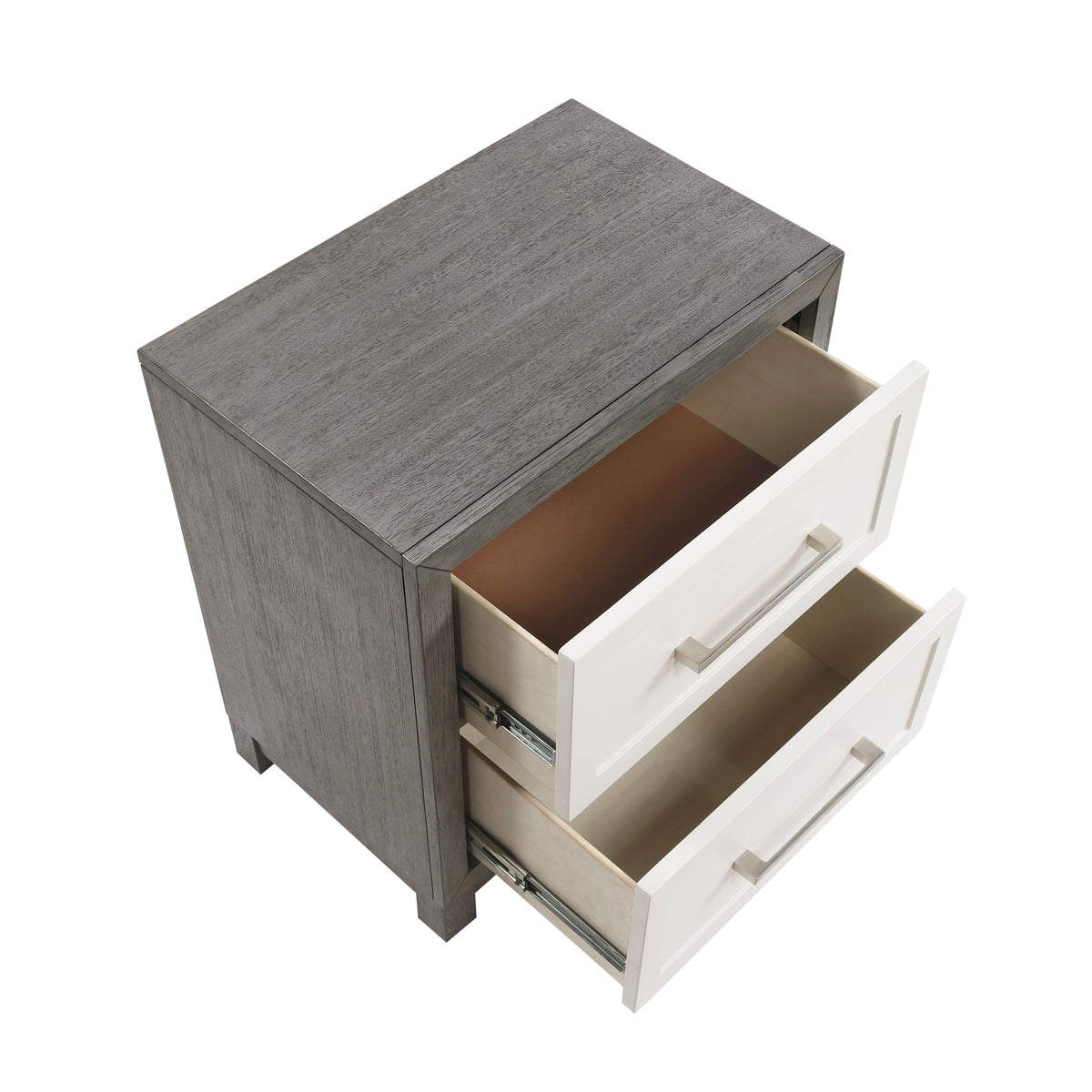 Rowan Ivory/Gray Queen Storage Platform Bed from Homelegance - Luna Furniture