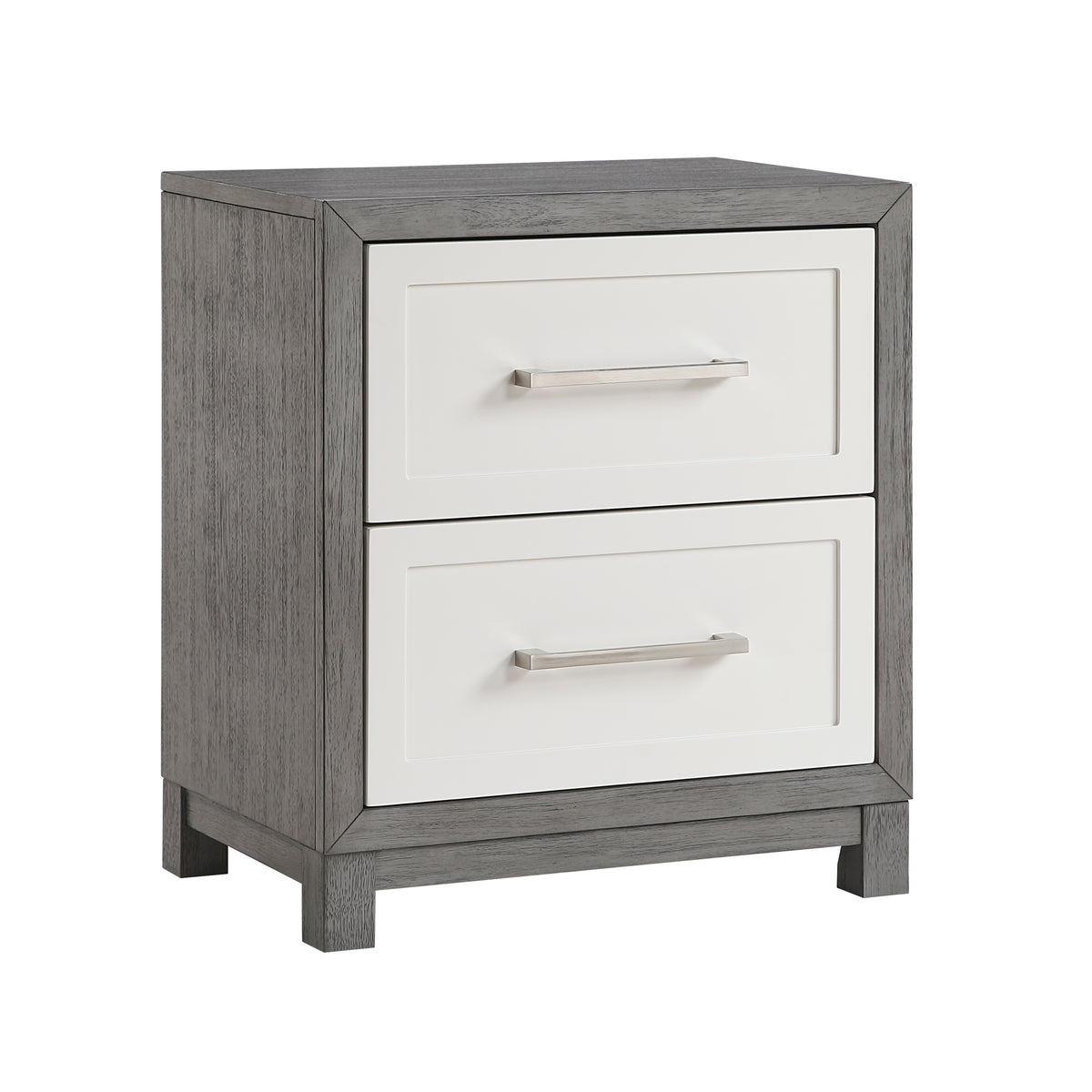 Rowan Ivory/Gray Queen Storage Platform Bed from Homelegance - Luna Furniture
