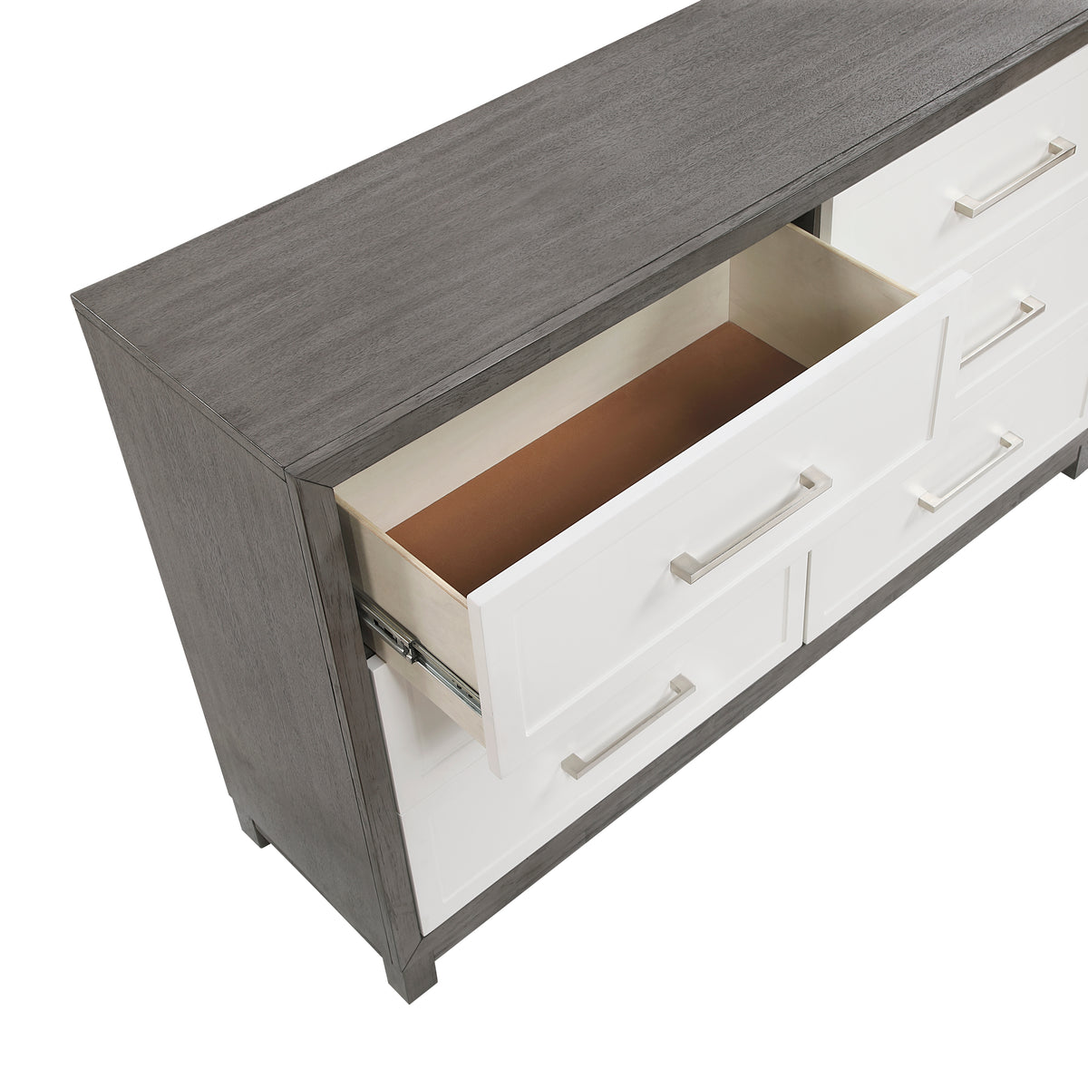Rowan Ivory/Gray Queen Storage Platform Bed from Homelegance - Luna Furniture