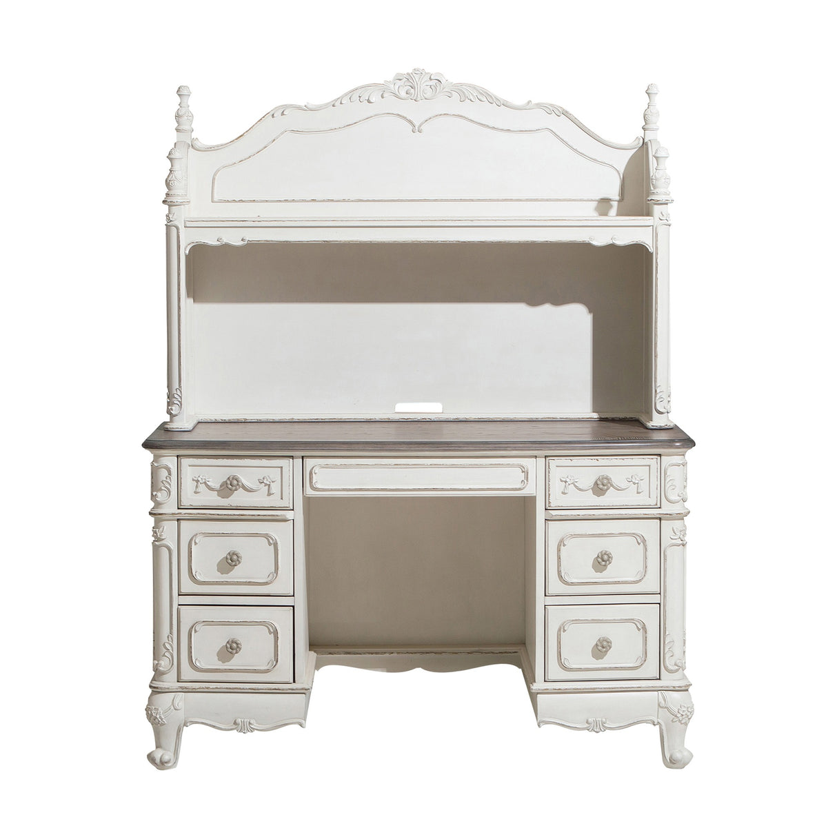 Cinderella Antique White Writing Desk from Homelegance - Luna Furniture