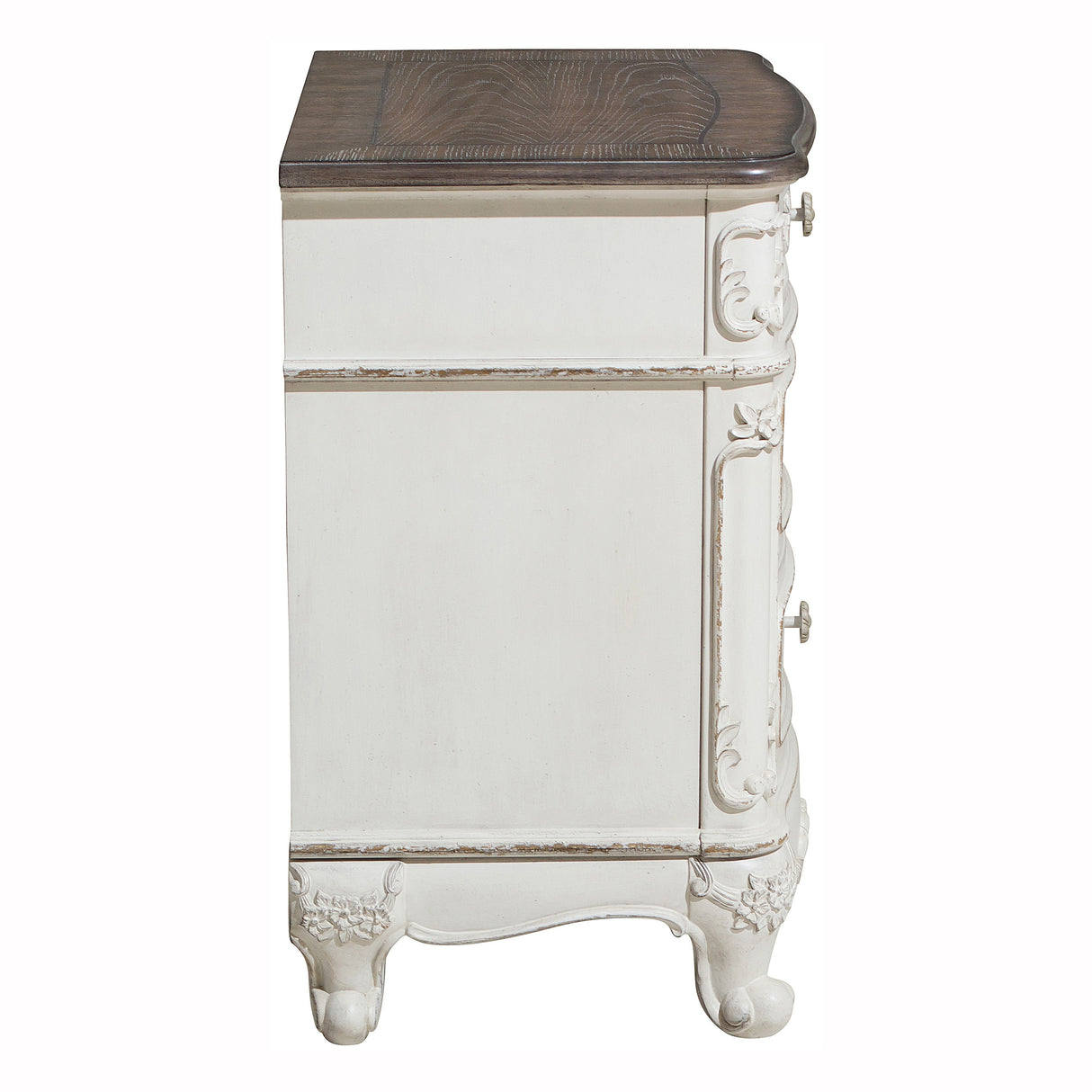 Cinderella Antique White Mirror (Mirror Only) from Homelegance - Luna Furniture