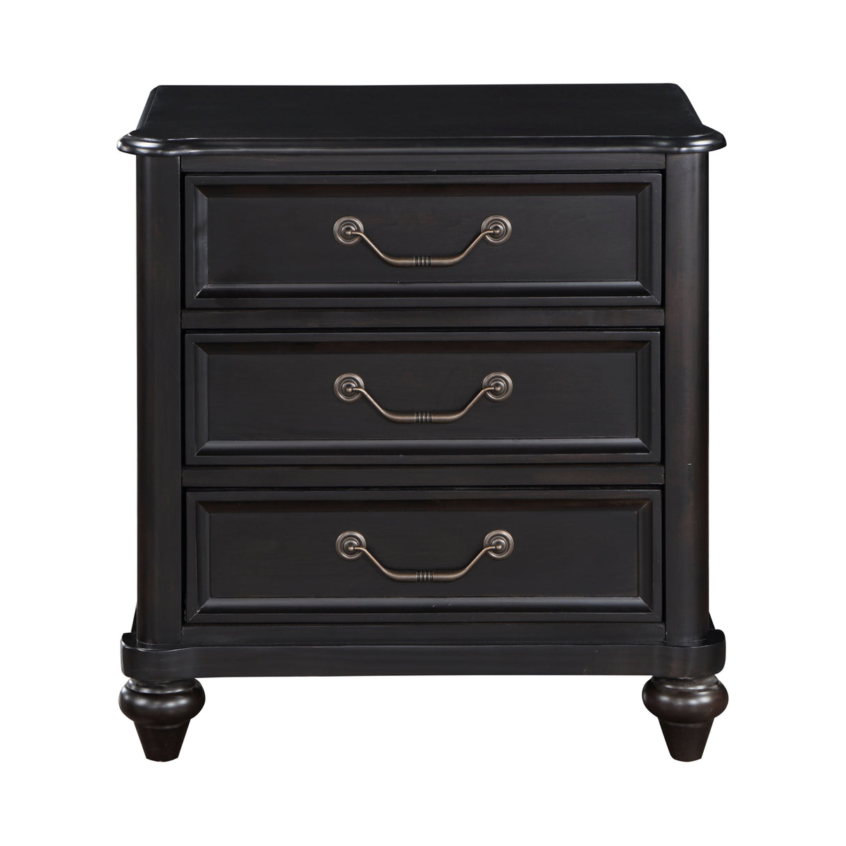 Herman Charcoal Brown 5-Piece Bedroom Set (Queen Bed, Nightstand, Dresser, Mirror, Chest) from Homelegance - Luna Furniture
