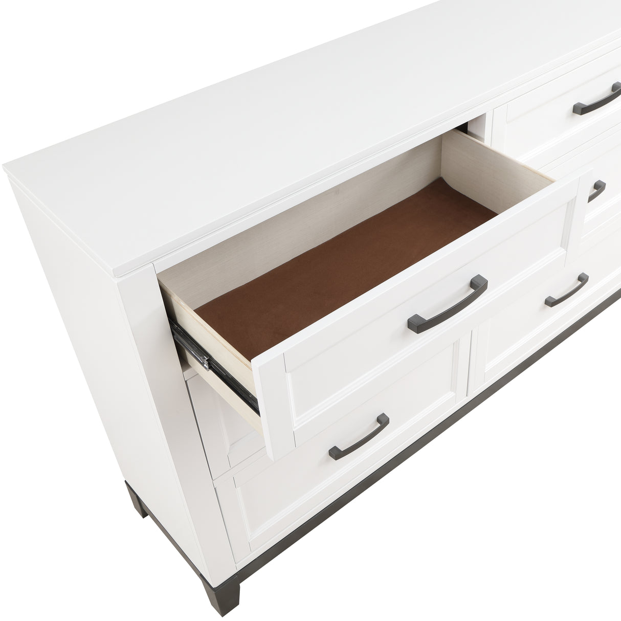 Garretson White 5-Piece Youth Bedroom Set (Twin Bed, Nightstand, Dresser, Mirror, Chest) from Homelegance - Luna Furniture