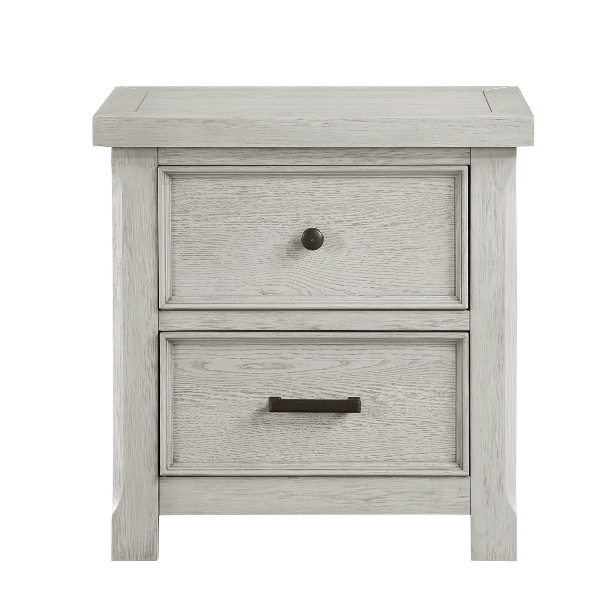 Providence Light Gray 5-Piece Bedroom Set (Queen Bed, Nightstand, Dresser, Mirror, Chest) from Homelegance - Luna Furniture
