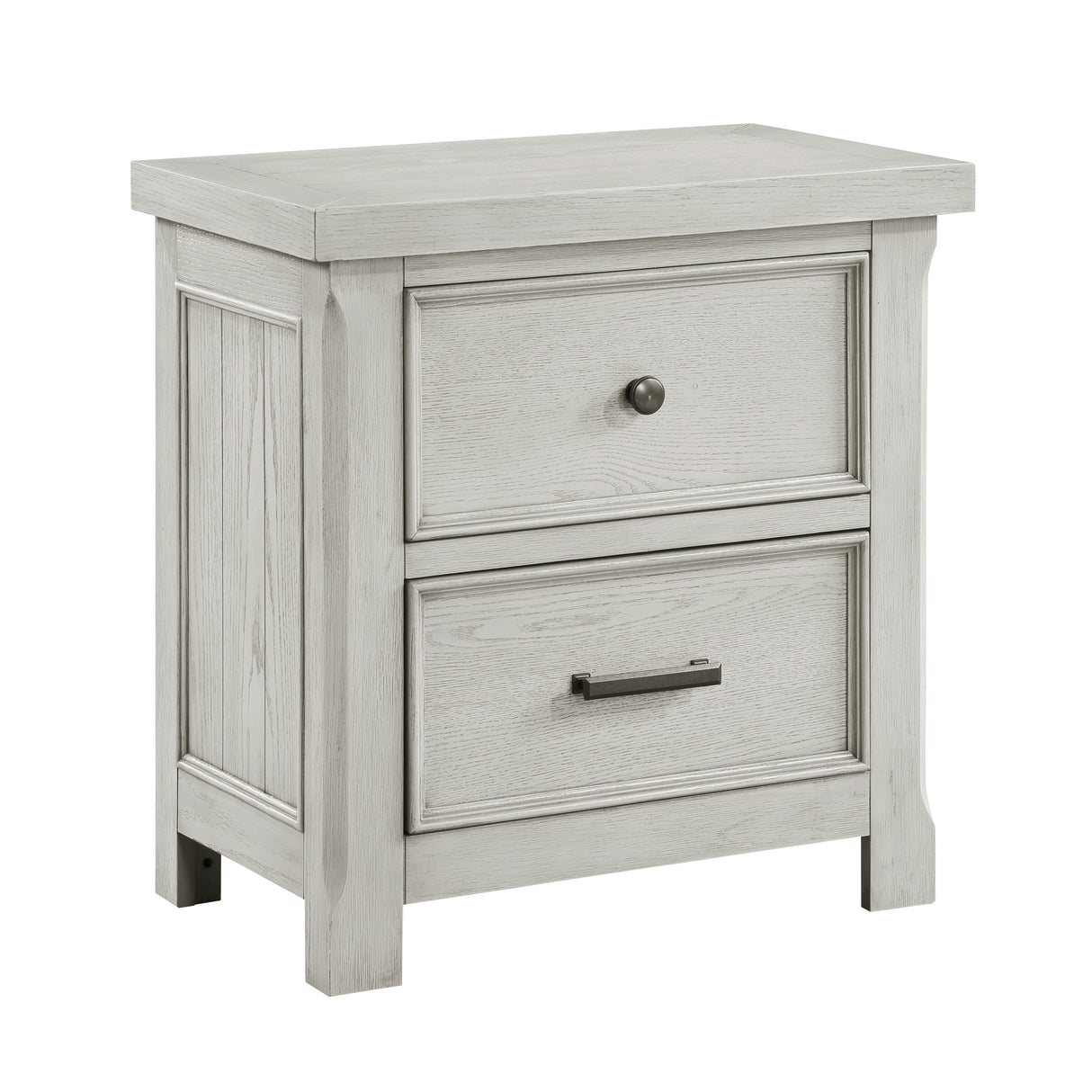 Providence Light Gray 5-Piece Bedroom Set (Queen Bed, Nightstand, Dresser, Mirror, Chest) from Homelegance - Luna Furniture