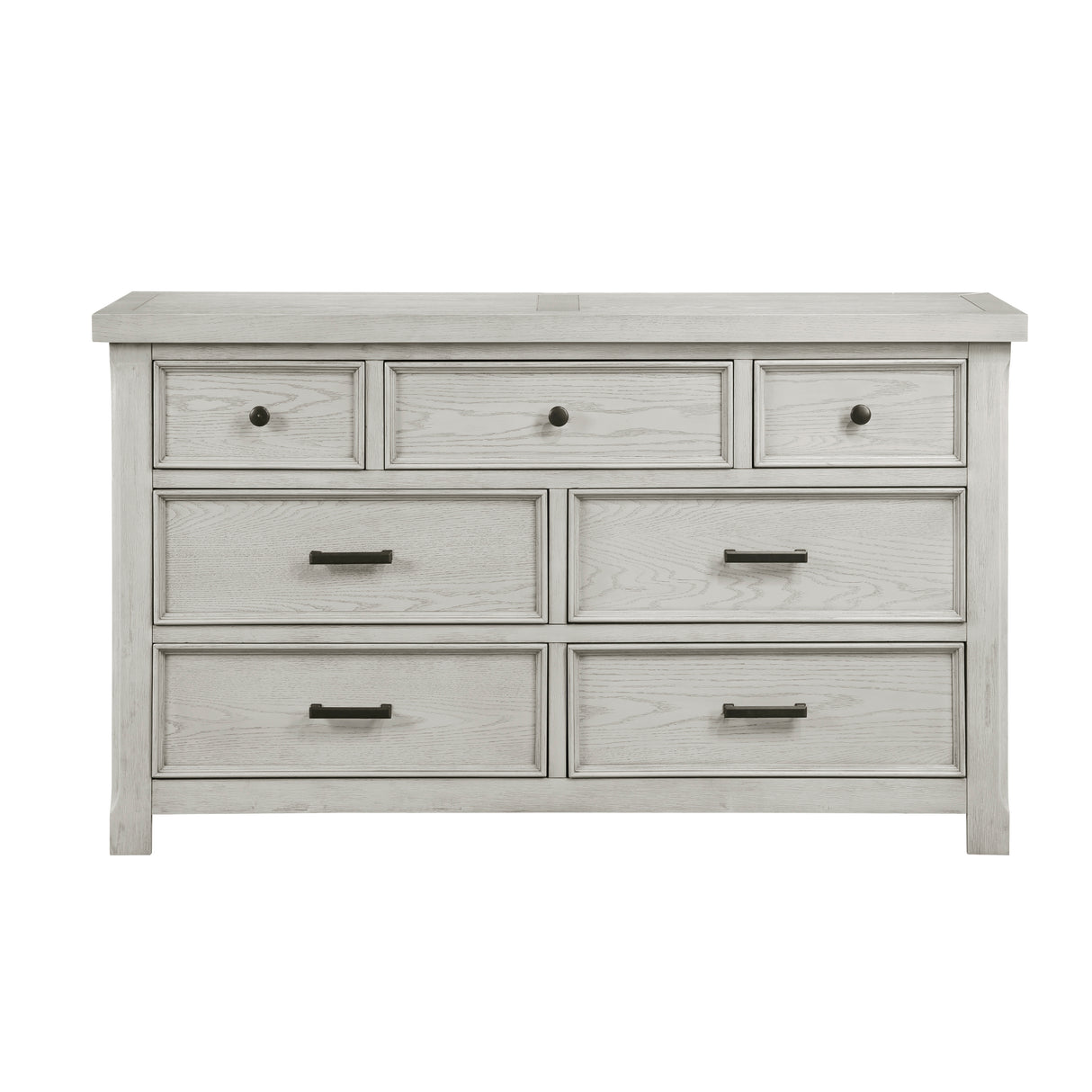 Providence Light Gray 5-Piece Bedroom Set (Queen Bed, Nightstand, Dresser, Mirror, Chest) from Homelegance - Luna Furniture