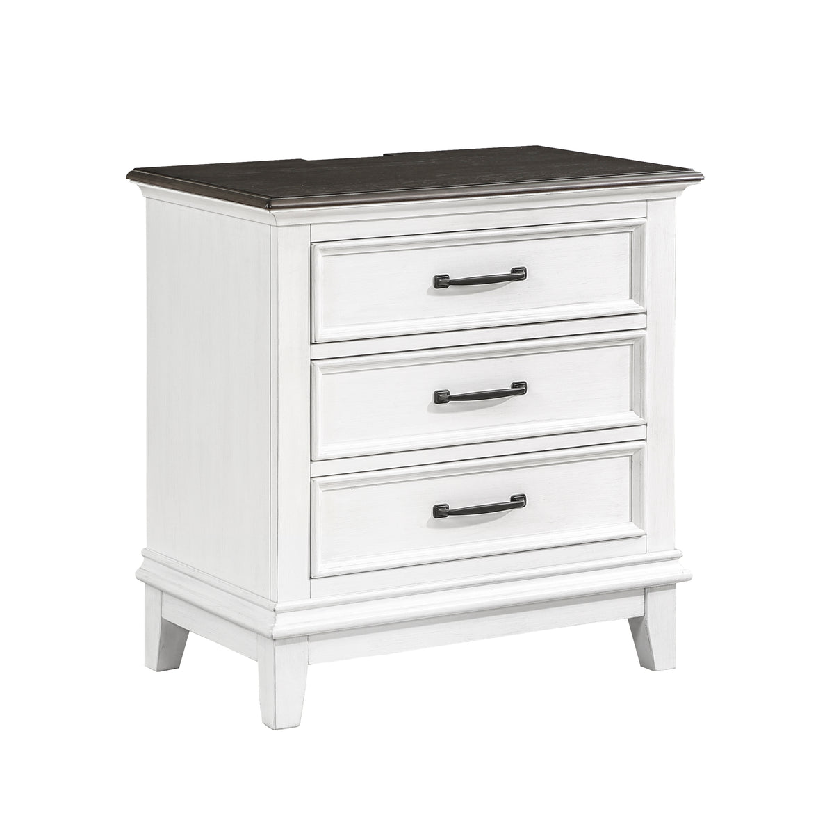 Chesterton Antique White/Dark Brown Queen Bed from Homelegance - Luna Furniture