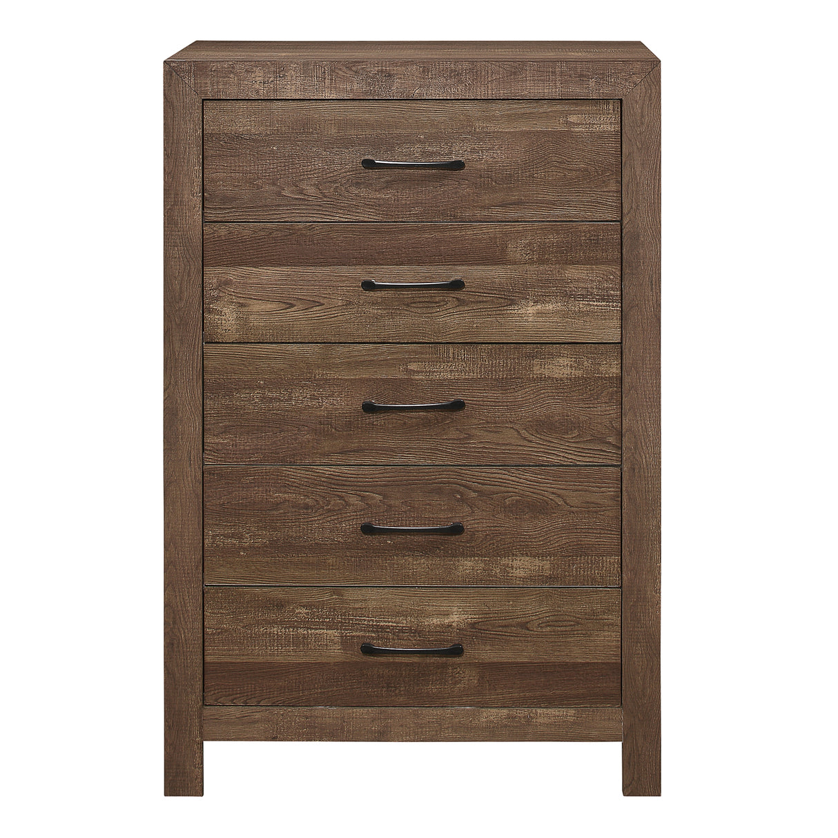 Corbin Brown 4-Piece Youth Bedroom Set (Twin Bed, Nightstand, Dresser, Mirror)