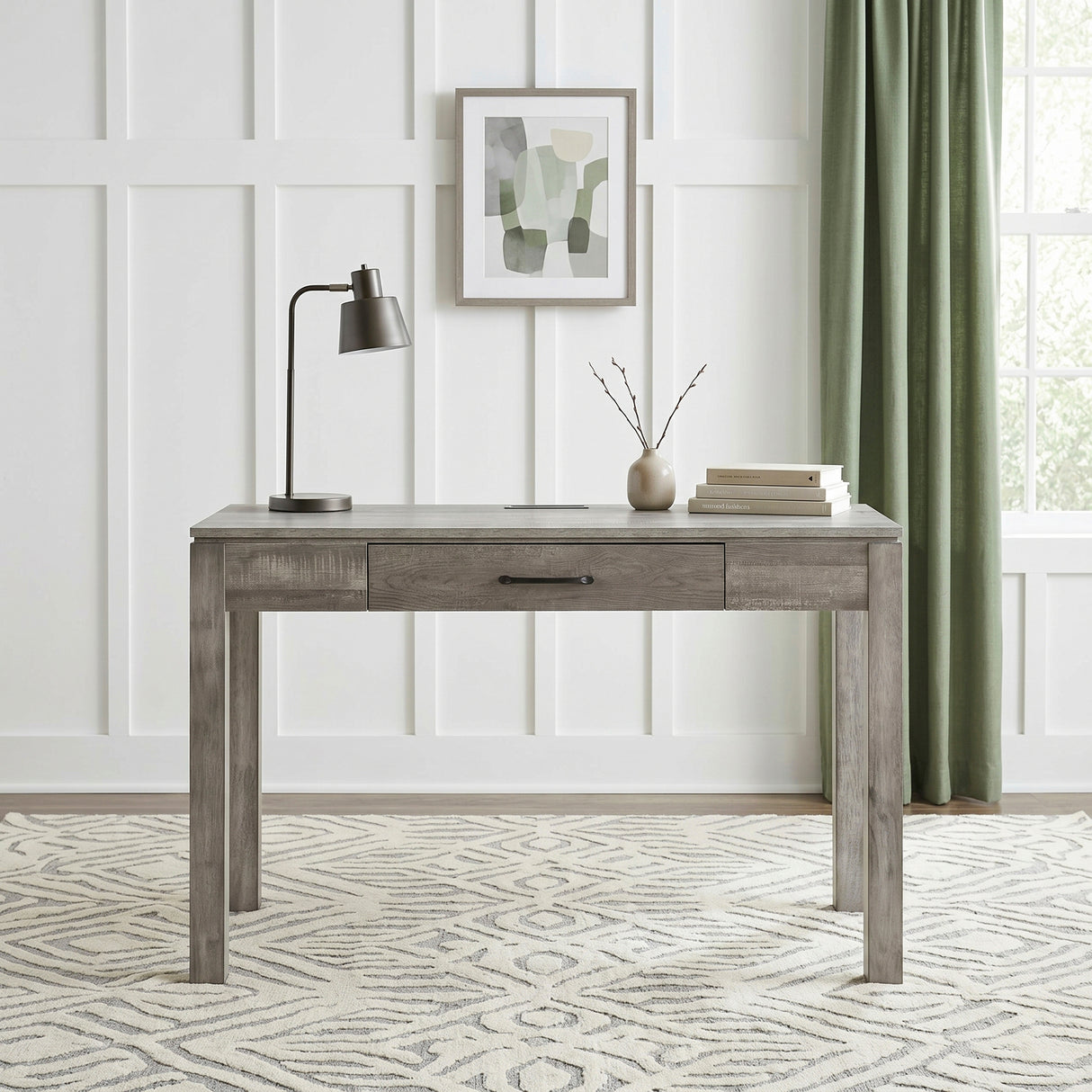 Corbin Gray 4-Piece Bedroom Set (Queen Bed, Nightstand, Dresser, Mirror) from Homelegance - Luna Furniture