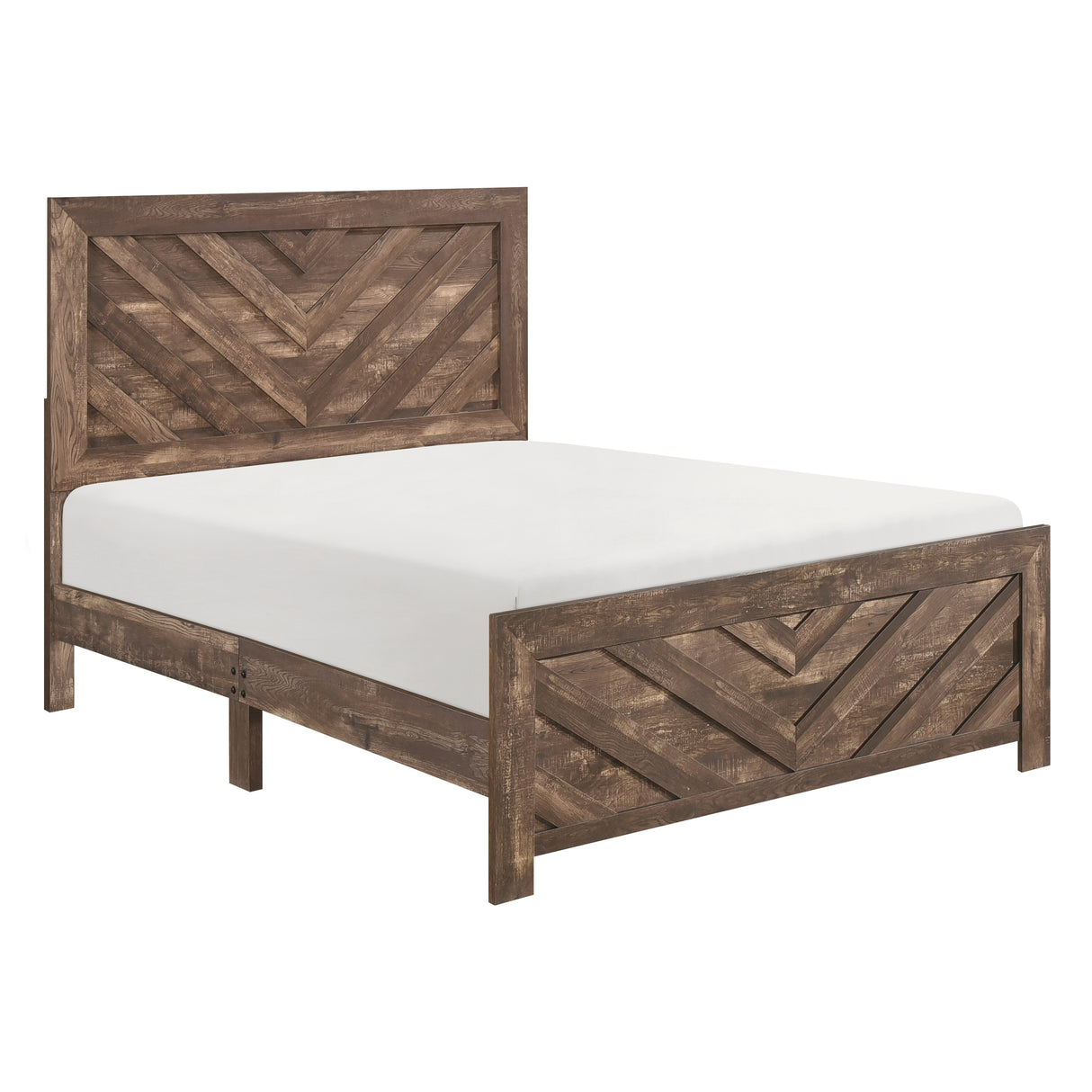 Corbin Brown Crossbuck California King Bed from Homelegance - Luna Furniture