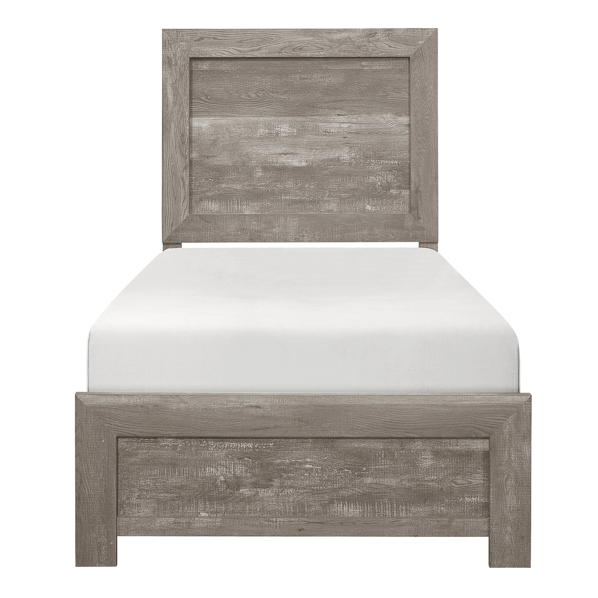 Corbin Gray 5-Piece Youth Bedroom Set (Twin Bed, Nightstand, Dresser, Mirror, Chest) from Homelegance - Luna Furniture