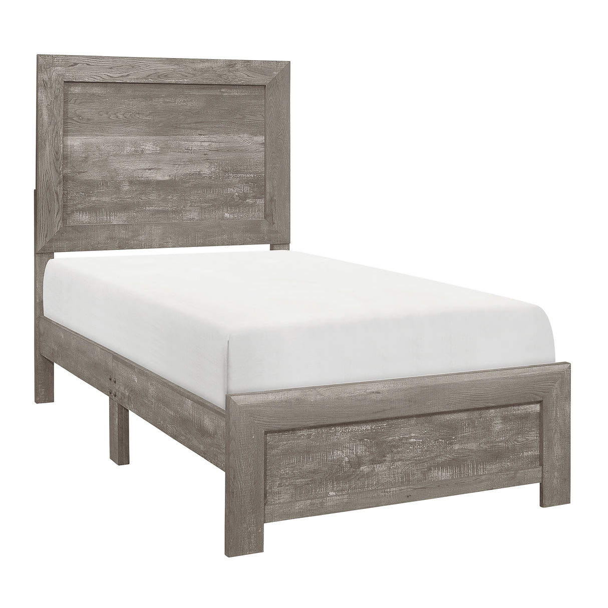 Corbin Gray 5-Piece Youth Bedroom Set (Twin Bed, Nightstand, Dresser, Mirror, Chest) from Homelegance - Luna Furniture