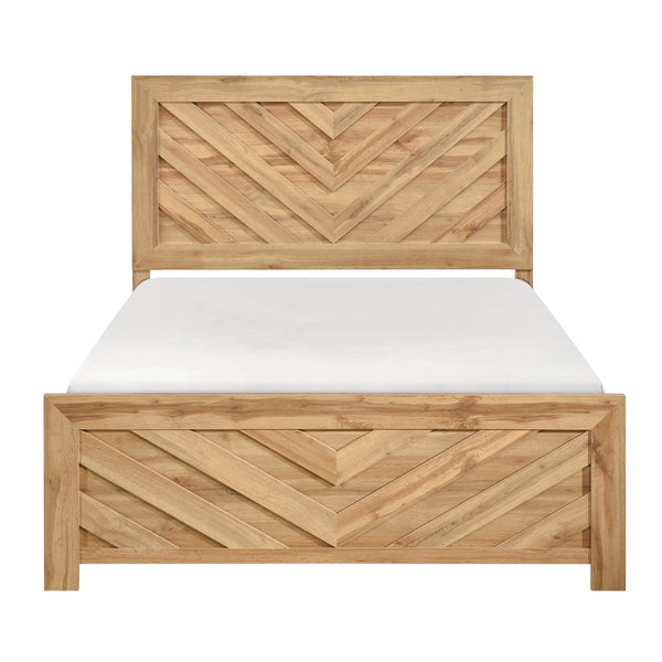 Corbin Natural Crossbuck Queen Bed