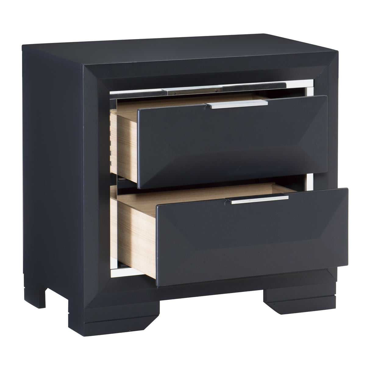Rosemont Midnight Blue 5-Piece Bedroom Set (Queen Bed, Nightstand, Dresser, Mirror, Chest) from Homelegance - Luna Furniture