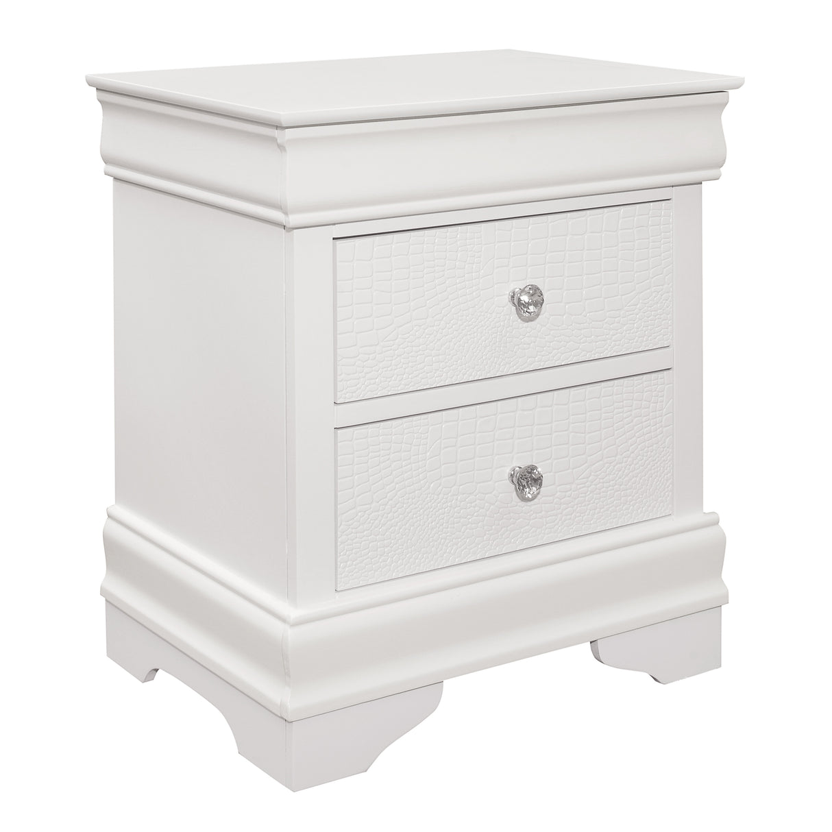 Lana White 5-Piece Bedroom Set (Queen Bed, Nightstand, Dresser, Mirror, Chest) from Homelegance - Luna Furniture