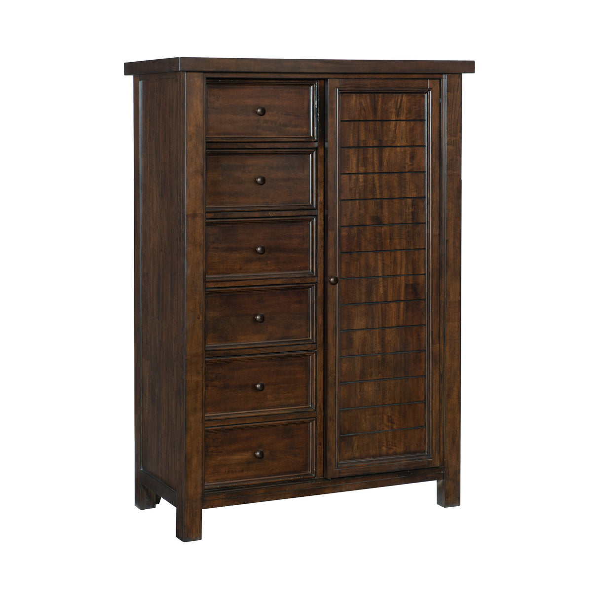 Logandale Brown Queen Platform Bed with Footboard Storage from Homelegance - Luna Furniture