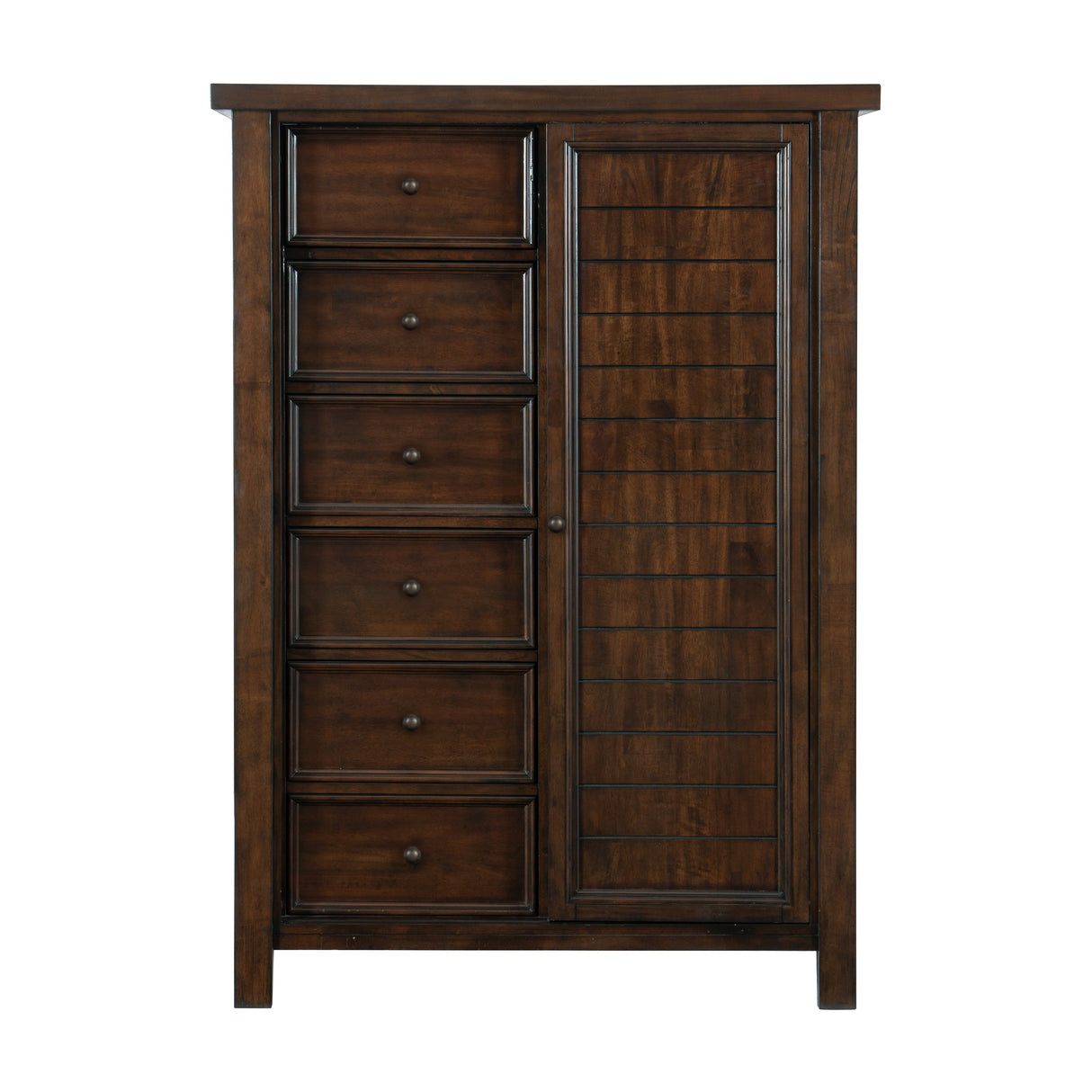 Logandale Brown Queen Platform Bed with Footboard Storage from Homelegance - Luna Furniture