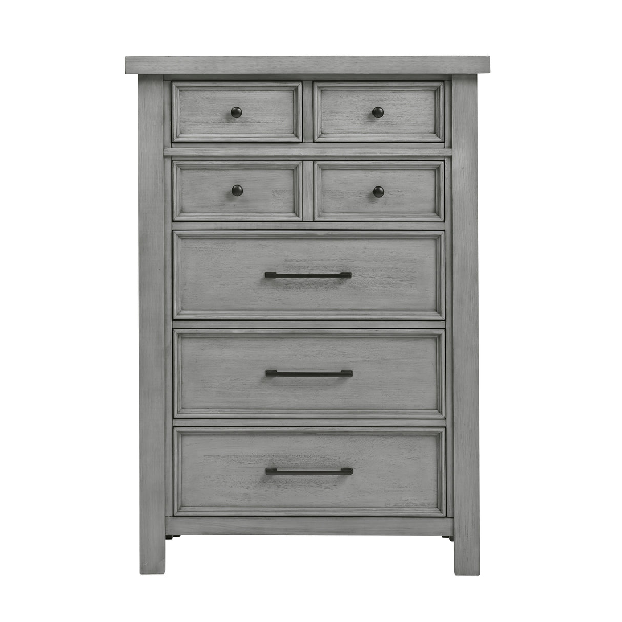 Logandale Antique Gray 5pc Set (QB+NS+DR+MR+CH) from Homelegance - Luna Furniture